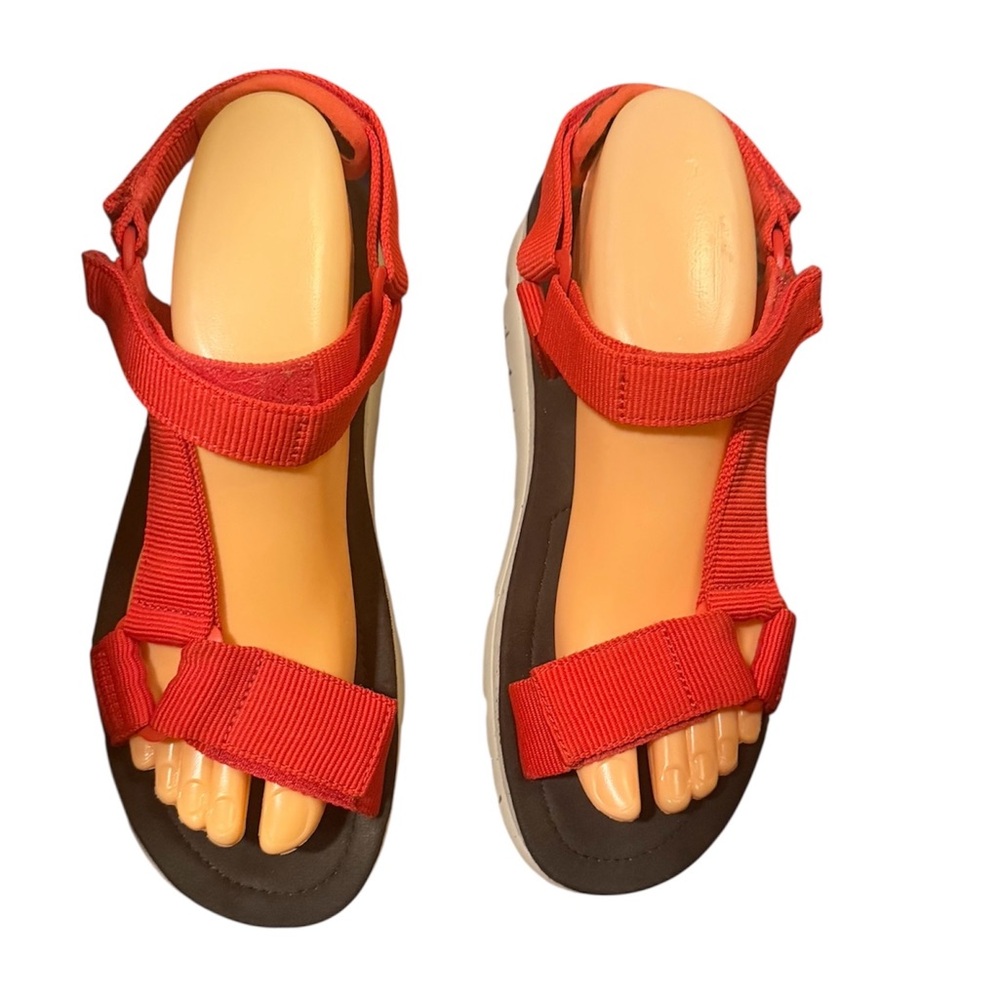 Camper Red Sport Sandals Hook Loop Comfort Walking Sandals EU
